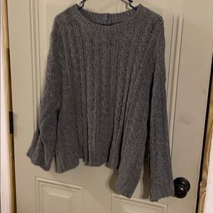 American Eagle Knit Blue Soft Sweater
